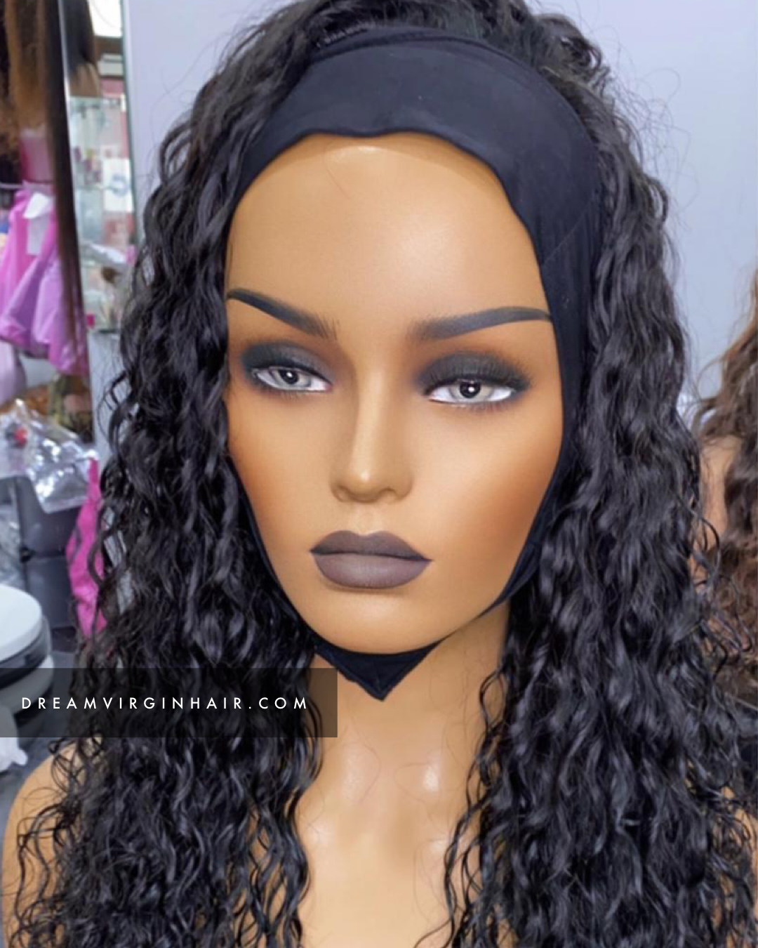 perruque bandeau bouclee